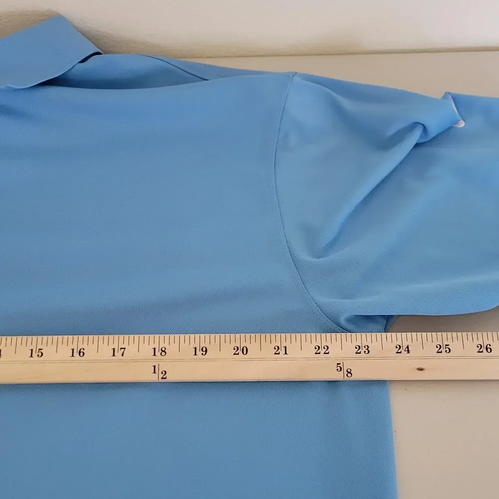 Nike Golf Nike Fit Dry Polo Shirt Blue Men's XL Travel Vacation‎ Tropical Beach